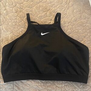 Nike Women's Black High-Neck Sports Bra